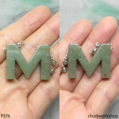 Jade Alphabet pendant