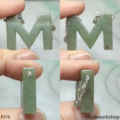 Jade Alphabet pendant