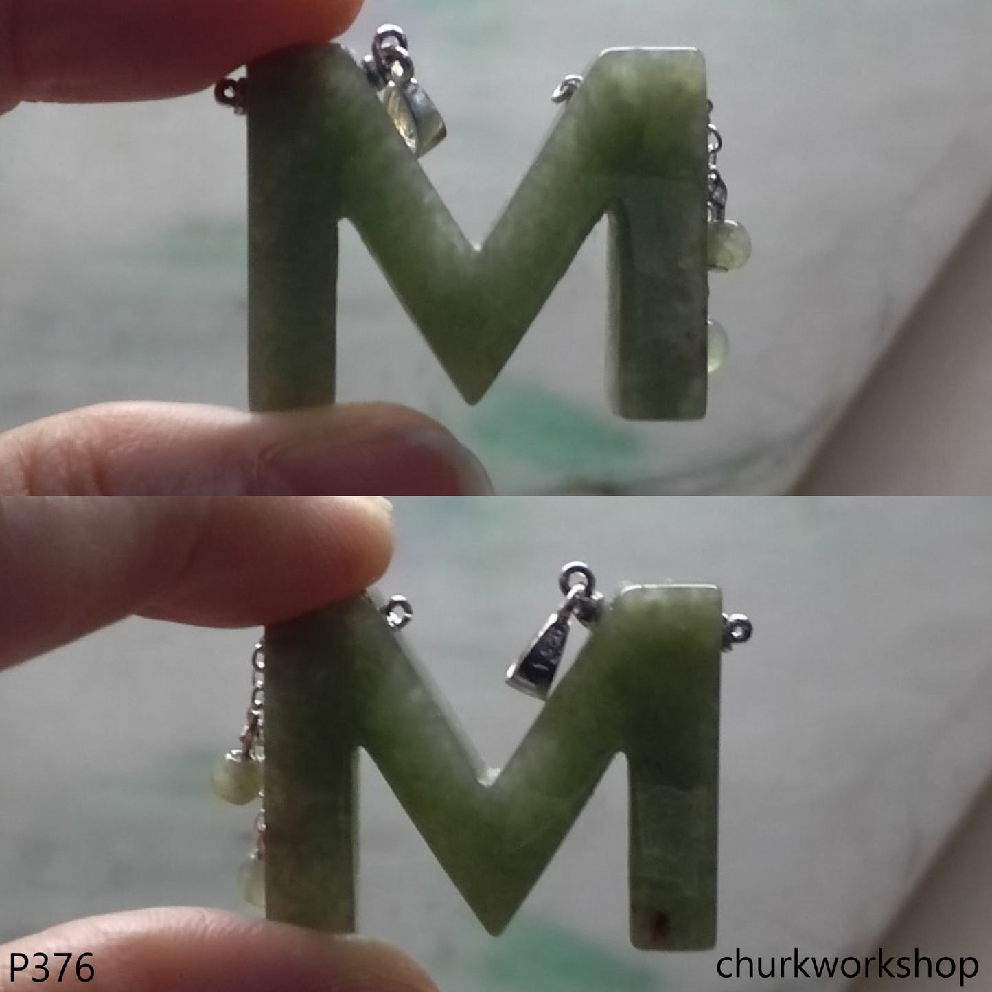 Jade Alphabet pendant