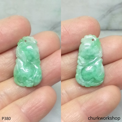 Light green jade carved pendant