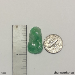 Light green jade carved pendant