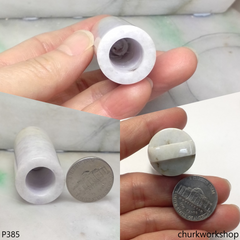 Lavender jade large cylinder