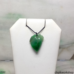 Small jade peach pendant