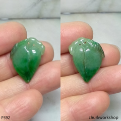 Small jade peach pendant