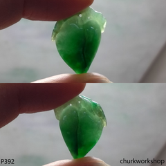 Small jade peach pendant