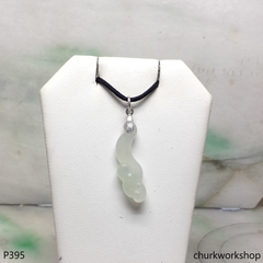 Icy white jade Ruyi pendant