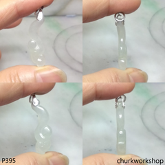 Icy white jade Ruyi pendant
