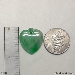 reserved for reoyuinu 14K jade heart pendant