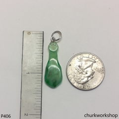 Green jade Ruyi (如意) pendant