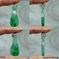 Green jade Ruyi (如意) pendant
