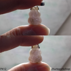 Lavender jade gourd pendant