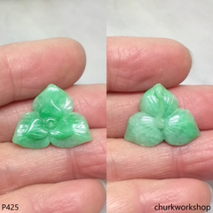 Green jade flower jade pendant