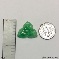 Green jade flower jade pendant