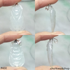 White jade cicada pendant