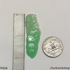 Light green jade carved pendant