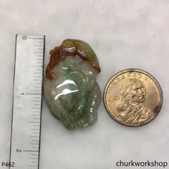 Carved jade pendant.