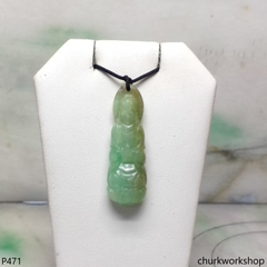 Light green lady Buddha pendant