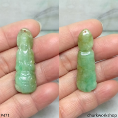Light green lady Buddha pendant
