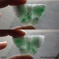 Jade butterfly pendant