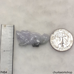 Lavender jade dragon pendant