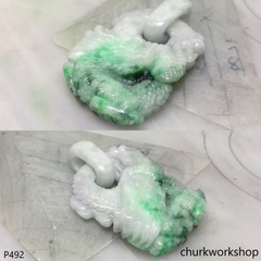 Jade dragon pendant