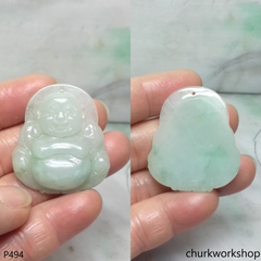 Jade happy Buddha pendant