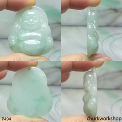 Jade happy Buddha pendant