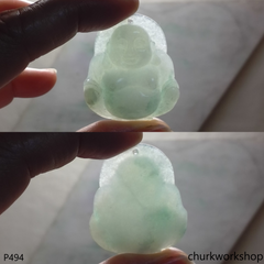 Jade happy Buddha pendant