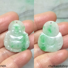 Jade happy Buddha pendant