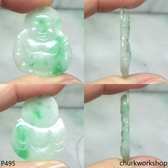 Jade happy Buddha pendant