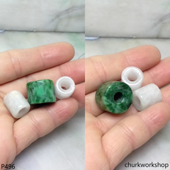 Jade tubes necklace