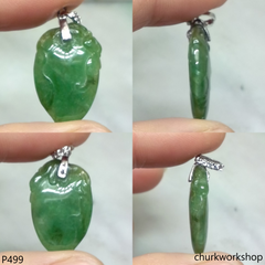 Oily jade peach pendant