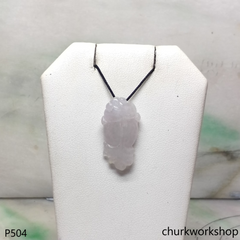 Small lavender gold fish pendant