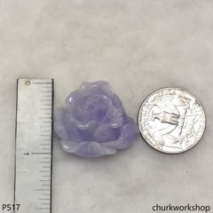 Reserved Lavender jade rose pendant