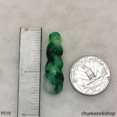 Green jade snake pendant.