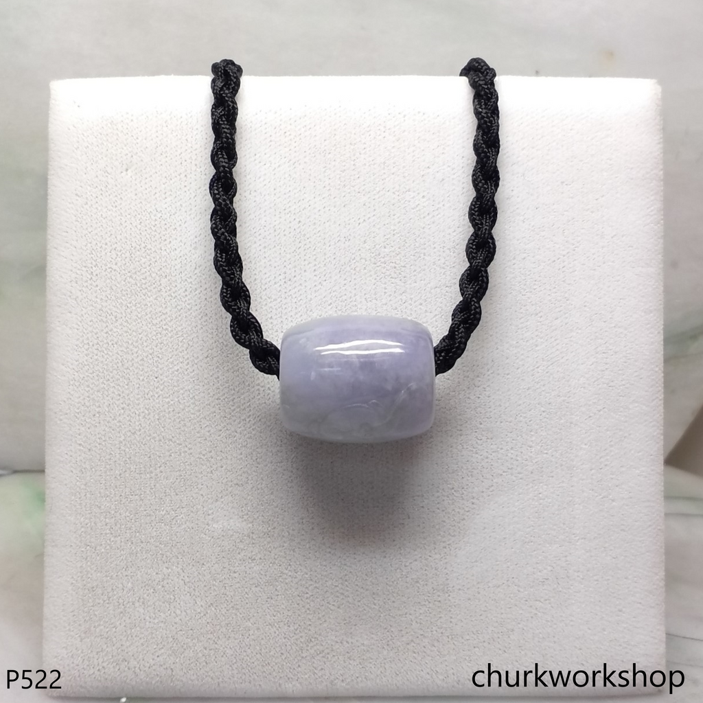 Lavender jade tubes necklace