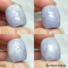 Lavender jade tubes necklace