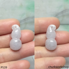 Lavender jade gourd pendant