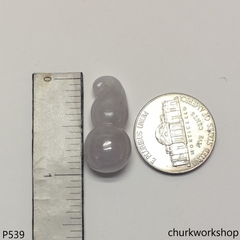 Lavender jade gourd pendant