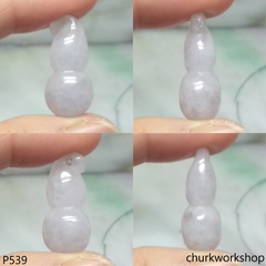 Lavender jade gourd pendant