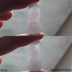 Lavender jade gourd pendant