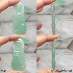 Light green jade lady Buddha