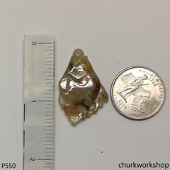 Multi-color jade fish pendant