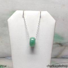 Small jade tubes necklace