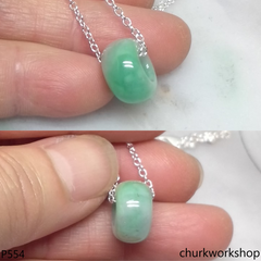 Small jade tubes necklace