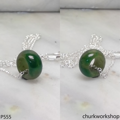 Small jade tubes necklace