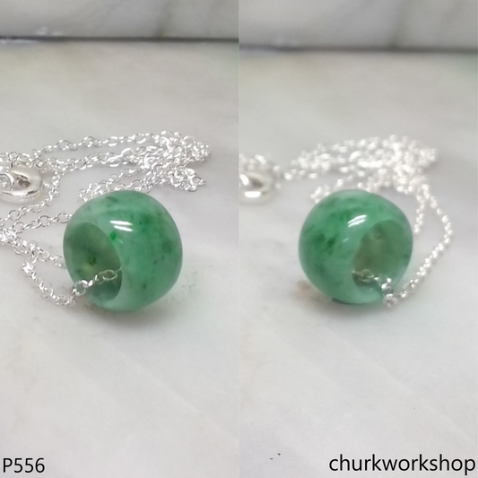 Small jade tubes necklace