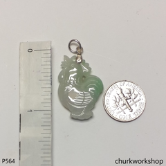 Jade rooster pendant