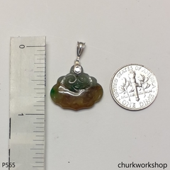 Multi-color small jade Ruyi (如意) pendant