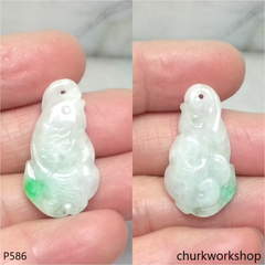 White jade fish pendant